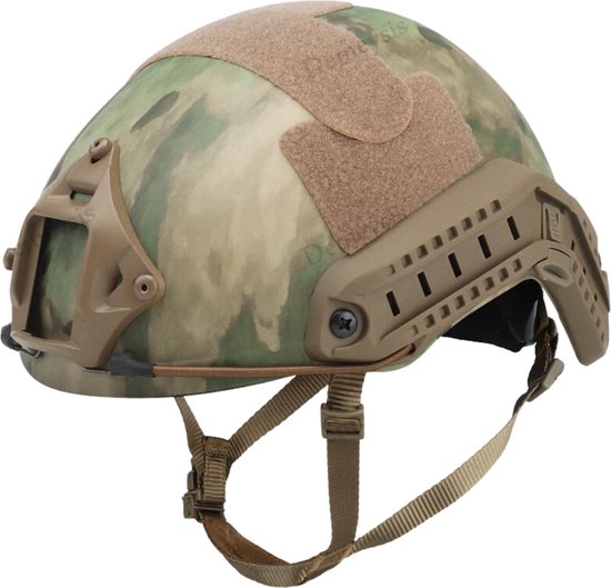 Foto: Bovista airsoft helm masker paintball tactical helm accesoires leger helmet kleding beige helm met camouflage