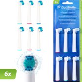 Bol.com Optismile Opzetborstel Oral B 6x - Tandenborstel Opzetborstel - Opzetstukjes Tandenborstel Oral B - Wit aanbieding