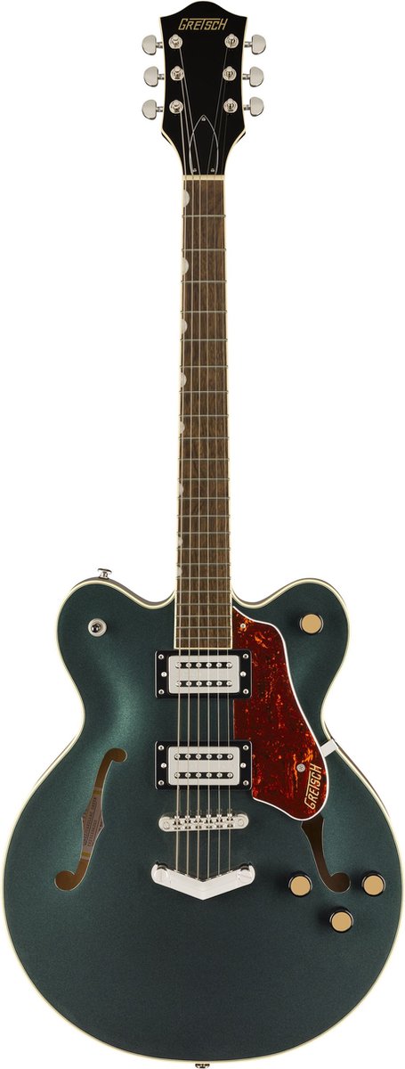 Gretsch G2622 Streamliner Center Block Double-Cut V-Stoptail Cadillac Green - Semi-akoestische gitaar