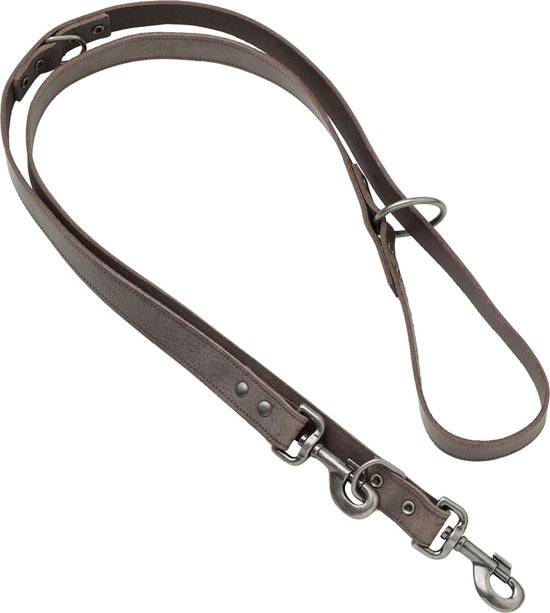 Adori Dressing Leash Vintage With Print 18mmx200 cm - Laisse pour chien - Marron