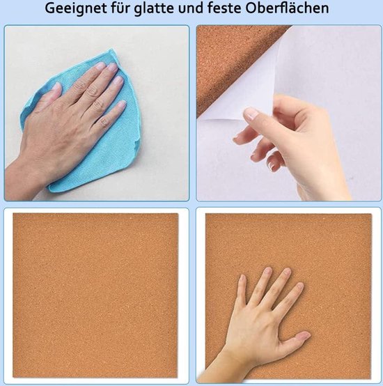 Prikwand kurkplaat - Gouda - 60 x 30 cm - 5mm dik - GEWAXT Prikwand kurkplaat - Gouda - 60 x 30 cm - 5mm dik - GEWAXT