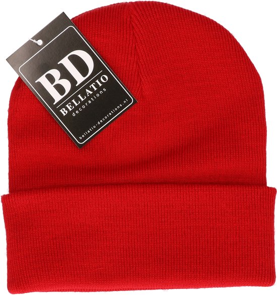 Bonnet Kut Santa Bellatio Decorations - unisexe - taille unique - Rouge - bonnet d'hiver
