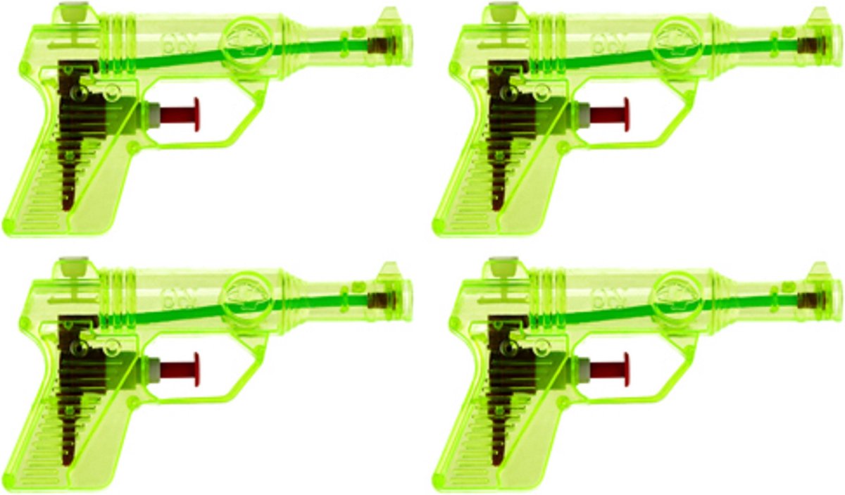 Waterpistool - kunststof - groen - 13 cm - speelgoed waterpistolen
