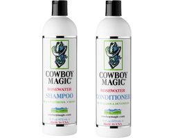 Cowboy Magic Bundel - Rosewater Shampoo + Conditioner - 473ml - paardenshampoo paarden wassen paardenverzorging