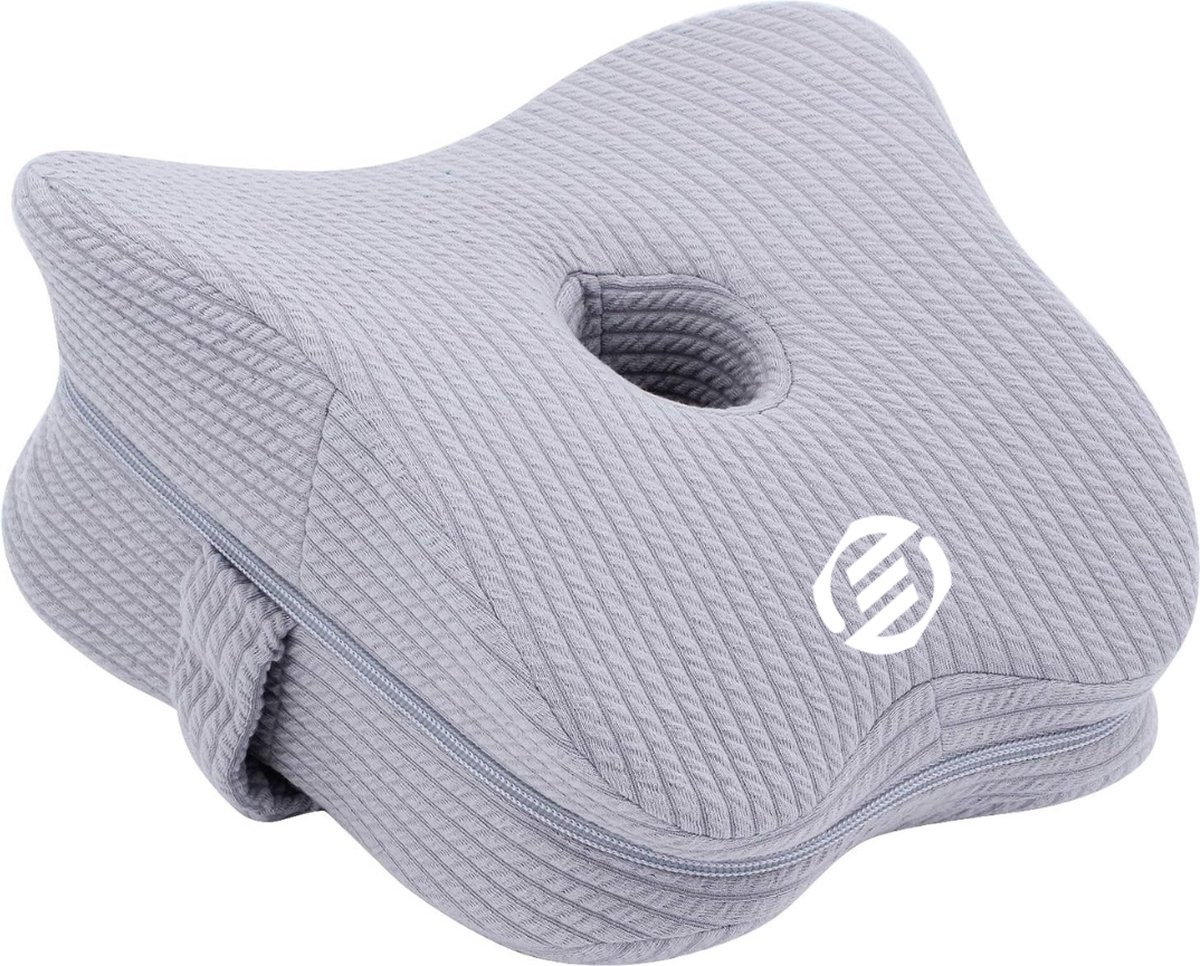 Goedkoopste Equivera Kniekussen - Kniekussen voor in Bed - Kniekussen Orthopedisch - Zijslaapkussen - Kniekussen voor in Bed