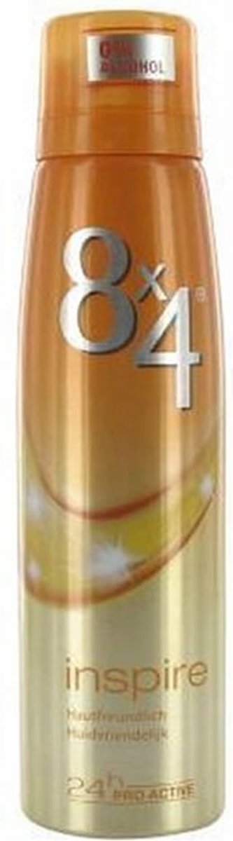 Goedkoopste 8x4 - Deodorant Spray - Inspire - 0 Alcohol - 150ml