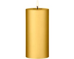 Ester & Erik Led Pillar kaars H15cm gold metallic