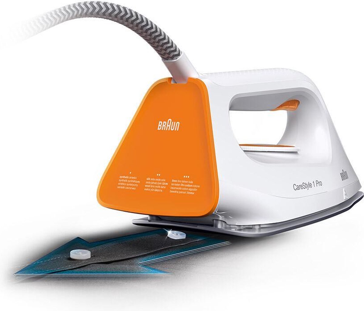 Braun CareStyle 1 Pro IS1511 WH - Stoomgenerator - 2200 W - 1,7 L - Keramische zoolplaat - Oranje — afbeelding 4