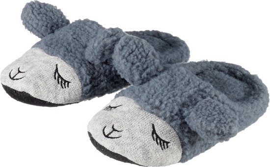 Alpaca Pantoffels - Kinderen - Grijs