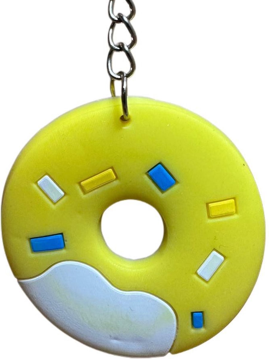 Sleutelhanger Donut Geel