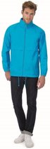 Heren windbreaker - Sirocco windjas in het turquoise blauw - volwassenen XL Blauw