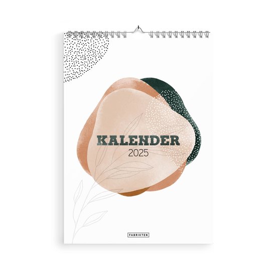 Foto: Fabrikten jaarkalender 2025 zen a4 kalender maandkalender