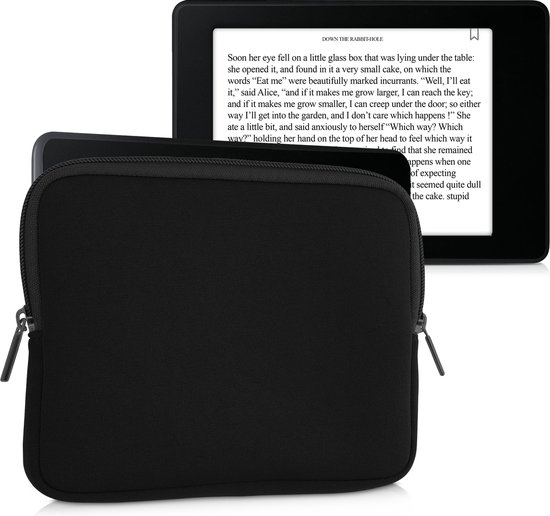 kwmobile E-Reader beschermhoes - beschermhoes 17,5 x 14,7 cm voor E-Reader in neopreen - zwart van kwmobile — afbeelding 2