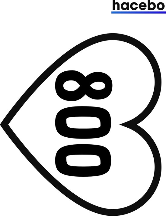 Tuning Sticker JDM 2x RACING HART Sticker In DieCut-Optik - Foto 4