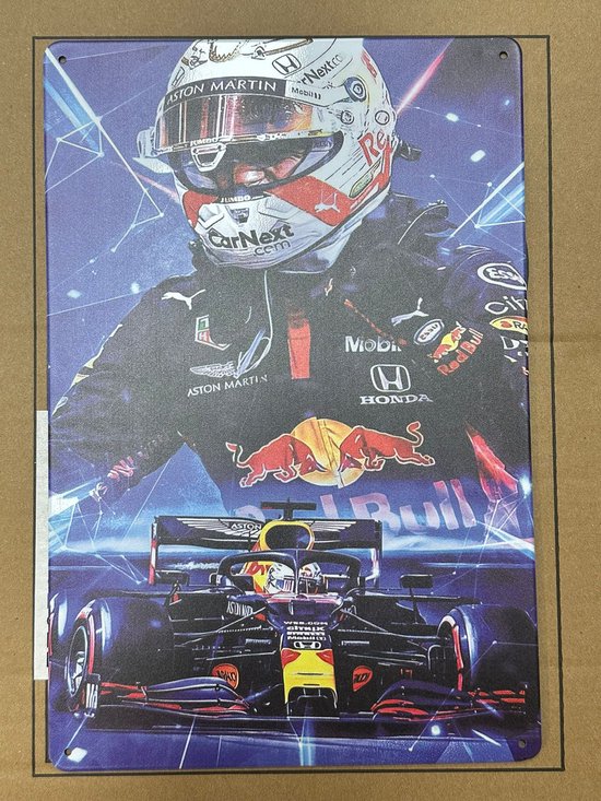 Max Verstappen – Red Bull Racing- F1 – metalen poster (20-30cm)