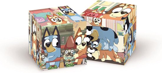 Clementoni - 6 Blokken Puzzel - Bluey - 6 afbeeldingen - Vanaf 2 jaar | bol