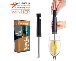 Airtender Wine Aerator | Wijnbeluchter | RVS FILTERBUIS | Winnaar Excellence in Housewares Awards | Made in Holland