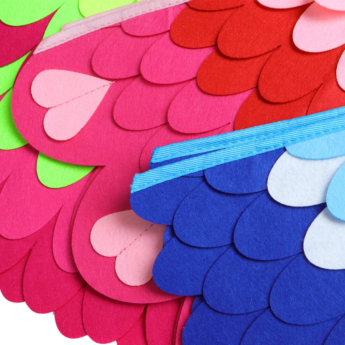 Joya Kids® Vogel Verkleedcape en Masker Blauw | Cape met Masker van Vilt | Vilten Verkleedset | Verkleden Paradijsvogel | Meisje en Jongen Verkleedkleding | Cape Set | Carnaval en Halloween Outfit Kinderen — afbeelding 10