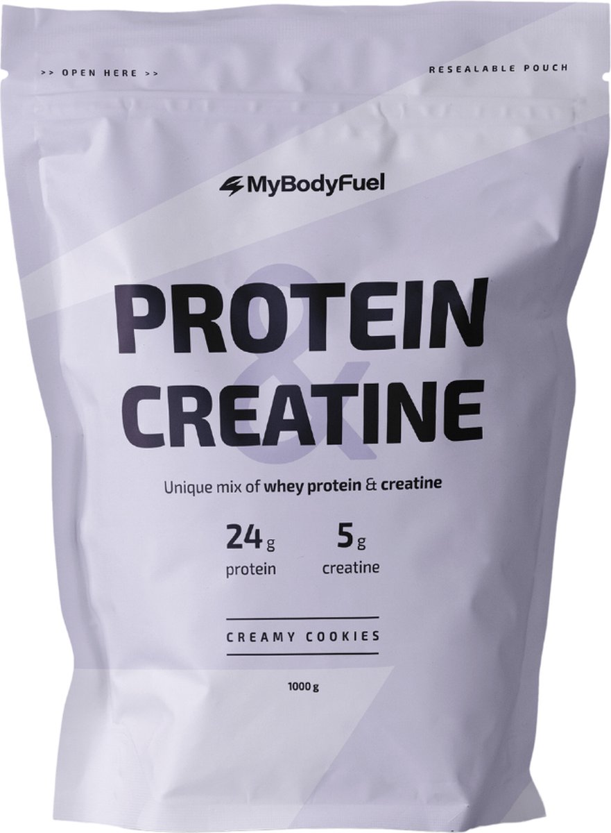 Goedkoopste MyBodyFuel - Whey Protein & Creatine - Cookies & Cream - Eiwitpoeder met creatine monohydraat - Eiwit shake - 1000 gram