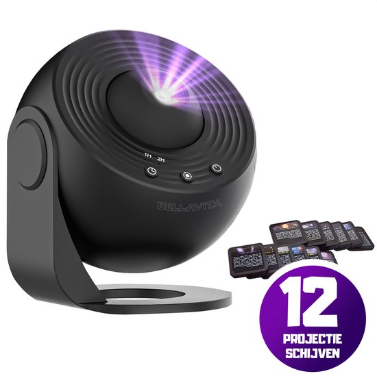 BELLAVITA ® 12-in-1 Projectorlamp - Galaxy Projector - Sterren Projector - Sterrenhemel Projector - Universum - Heelal - Lamp - Sterren - Nachtlamp - Nachtlamp voor kinderen