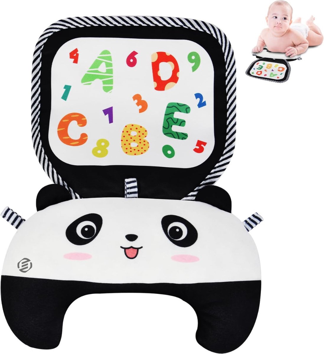 Goedkoopste Equivera Activiteitenkussen - Speelkussen Baby - Tummy Time - Baby Speelgoed - Kraamcadeau - Babyshower Cadeau - Tummy Time Baby - Tummy Time Kussen - Buikkussen Baby