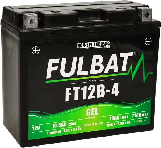 Foto: Fulbat accu fulbat yt12b 4 gel sla 12v 10ah onderhoudsvrij