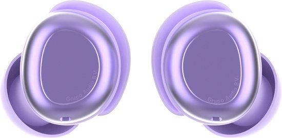 Écouteurs sans fil pocobob® Z - Purple Amatista - Écouteurs Bluetooth - ultra petits - écouteurs intra-auriculaires - avec microphone - aussi pour dormir - avec application pour iOS et Android