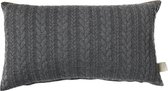 Stapelgoed Kussenhoes Kabel Antraciet Grey 50 x 30 CM