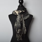 Yoonz - Sjaal Winter - Slangen / Panter Print - Zwart