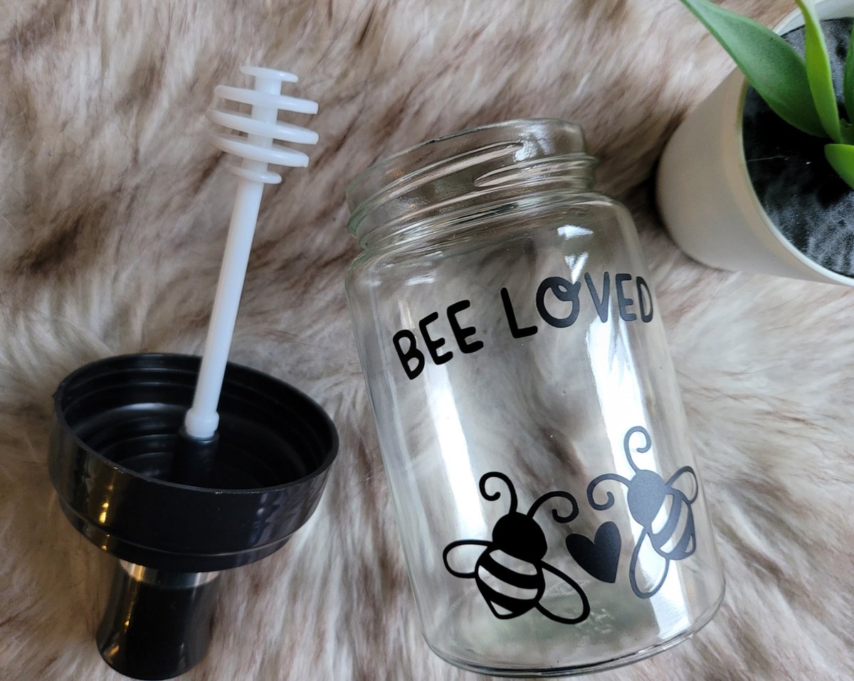 honingpotje bee loved - uniek cadeau - honing potje met tekst | bol.com