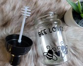 honingpotje bee loved - uniek cadeau - honing potje met tekst