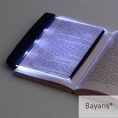 Bayans® - Platte LED boeken leeslamp - Bladzijde verlichting - Boekenlamp - Boeklamp - Leeslamp bed - Dimbaar - Zwart