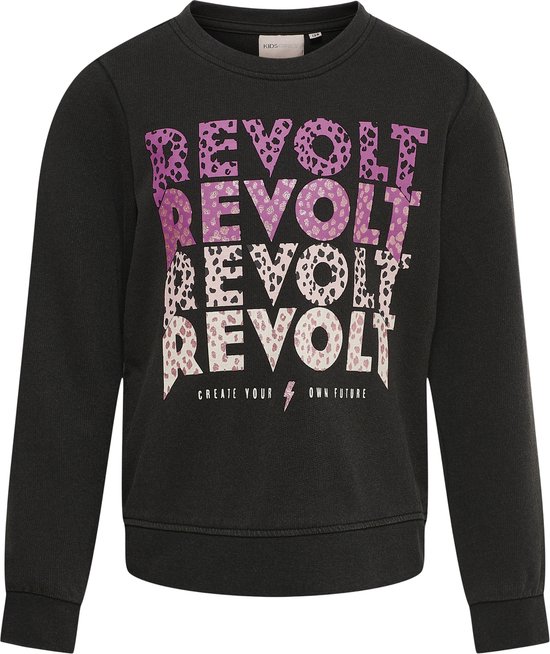 Kids ONLY KMGLUCINDA L/S REVOLT/FEAR BOX SWT Meisjes Trui - Maat 86