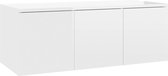 Decoways - Tv-meubel 80x34x30 cm spaanplaat hoogglans wit
