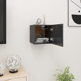 Decoways - Tv-wandmeubel 30,5x30x30 cm grijs