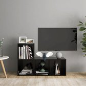 Decoways - Tv-meubelen 2 stuks 72x35x36,5 cm spaanplaat zwart