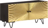 Decoways - Tv-meubel 90x30x45 cm massief mangohout