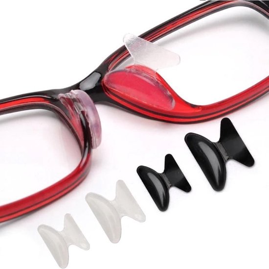 Anti-slip Neus Pads – 2.5mm - Neuskussens Voor Bril – Zwarte Neuspads - Neuskussen Bril - Zwart - Eyezoo®