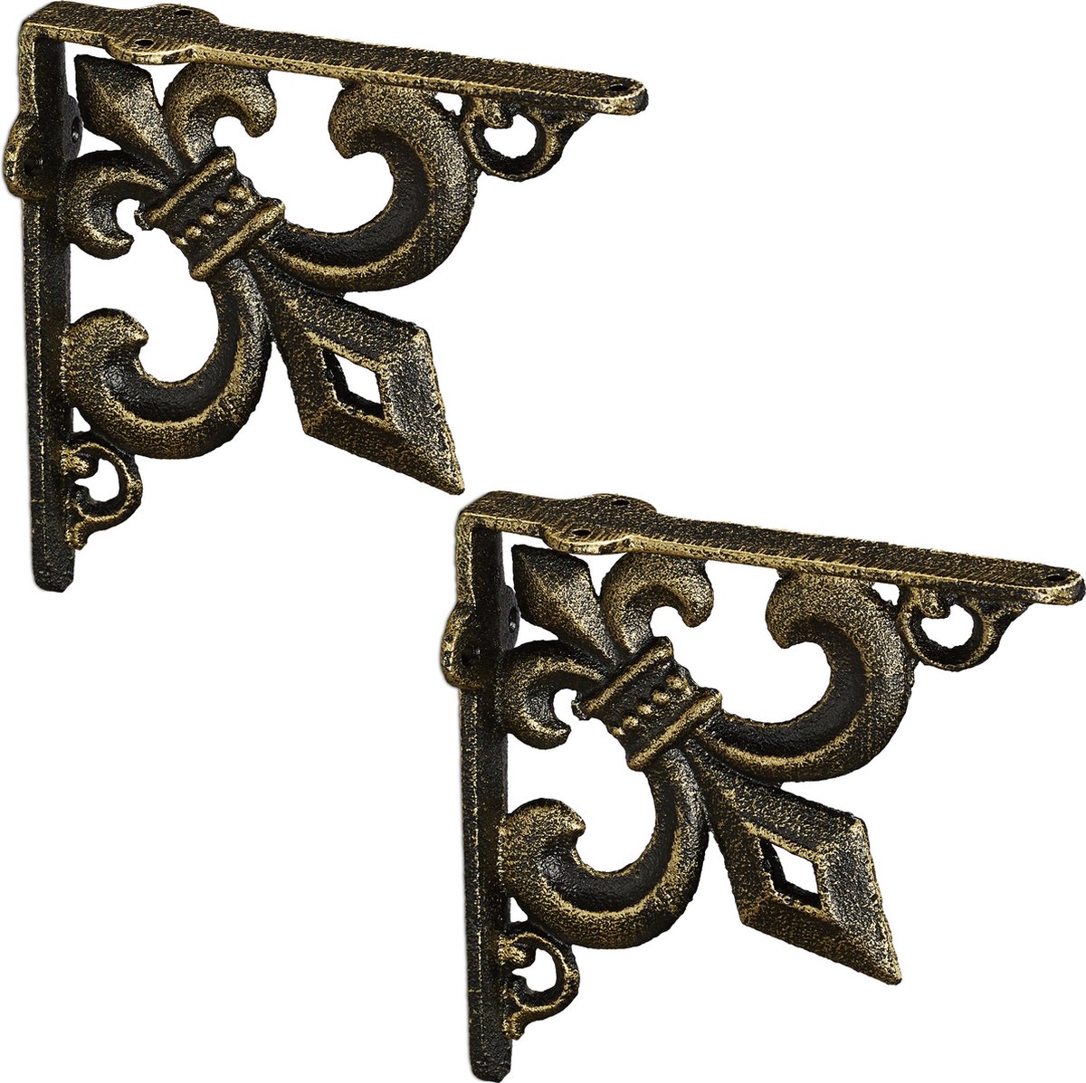 8x stuks plankdrager - plankdragers aluminium zwart 25 x 20 cm - schapdragers - planksteun