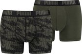 PUMA Camo Boxer Lot de 2 sous-vêtements pour homme - Taille L
