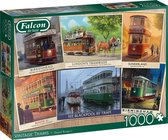 Falcon puzzel Vintage Trams - Legpuzzel - 1000 stukjes