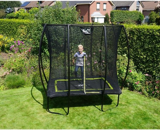 EXIT Silhouette trampoline rechthoek 153x214cm - zwart - EXIT Toys
