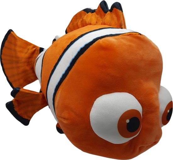 Finding Nemo - Finding Dory - Nemo - Pluche Knuffel Vis - Oranje - 60 cm