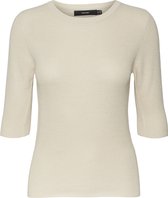 Vero Moda VMNEWLEXSUN 2/4 TIGHT O-NECK BLOUSE GA Dames T-shirt - Maat L