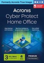Acronis Cyber Protect Home Office Premium + 1 TB Acronis Cloud Storage - 3 Gebruikers/ 1 Jaar - Windows/MAC