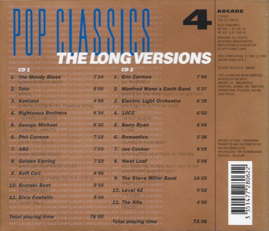 Pop Classics The Long Versions Vol 4 Various Artists Cd Album Muziek Bol