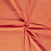 Katoen stof - Kleine sterren - Oranje - 140cm breed - 10 meter