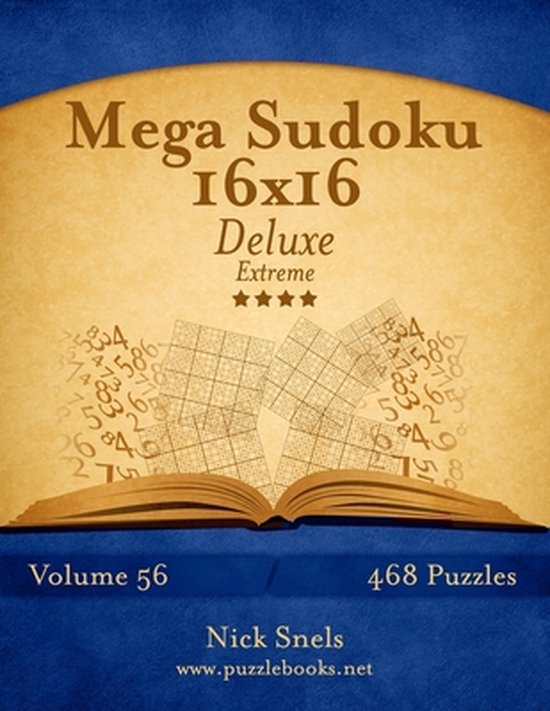 Mega Sudoku 16x16 - Extreme logische puzzels - 468 puzzels | bol