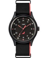 Timex Staple Pigeon TW2R78200 Horloge - Textiel - Zwart - Ø 39 mm