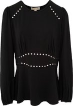 Michael Kors • zwarte top met zilveren studs • maat L